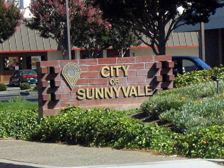 Entrance Sign to City of Sunnyvale