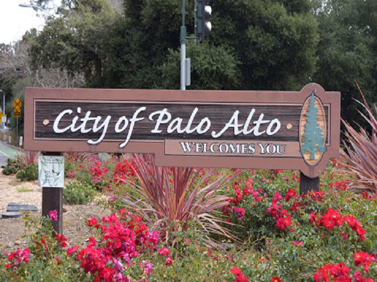 City of Palo Alto entrance sign