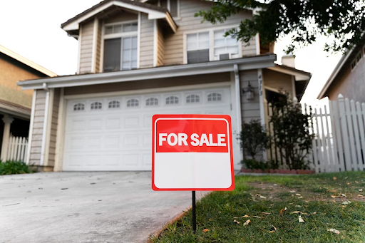 House with For Sale Sign House with For Sale Sign